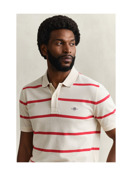 GANT - Svītrains polo krekls - 119 CREAMED WHITE | Stockmann - photo 4