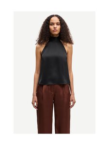 Samsoe Samsoe - Sarheos-satiinitoppi - CLR000021 BLACK | Stockmann