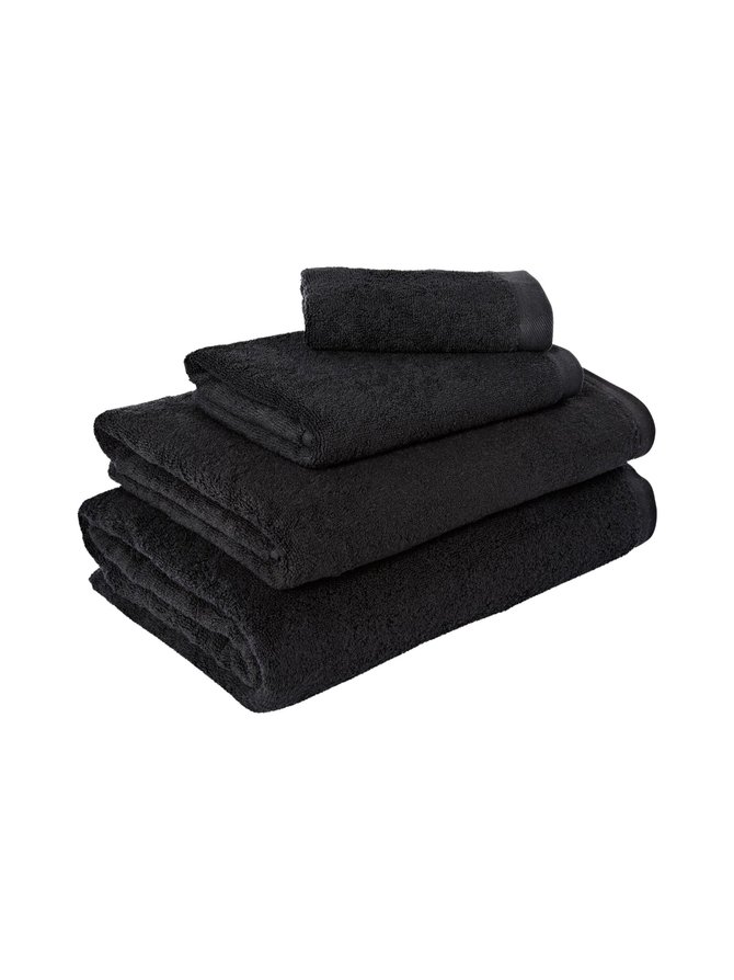 Basic towel black 100x150 cm