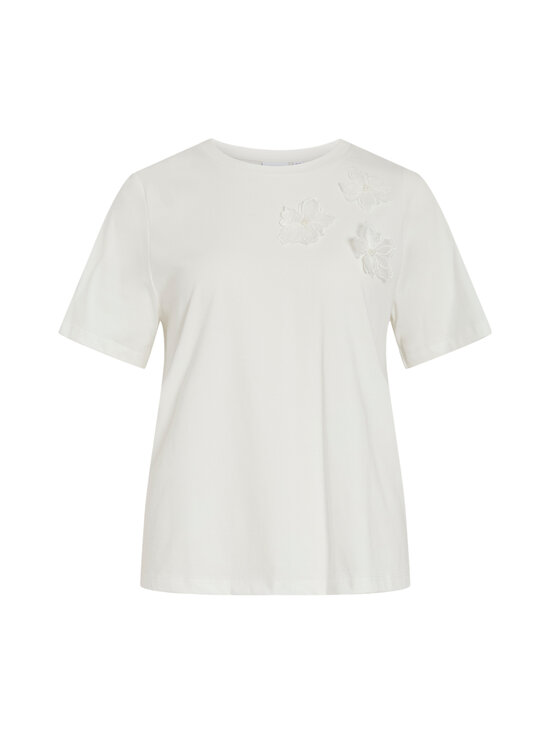 Vila - Virada Flower t-paita - CLOUD DANCER DETAIL:FLOWERS | Stockmann - photo 1
