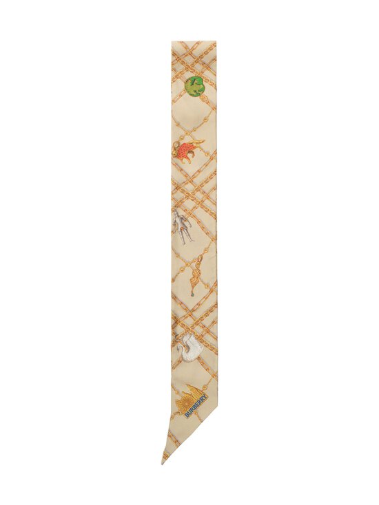 Burberry - Check Charm Skinny -silkkikaulaliina - C5319 FINCH BROWN | Stockmann - photo 2