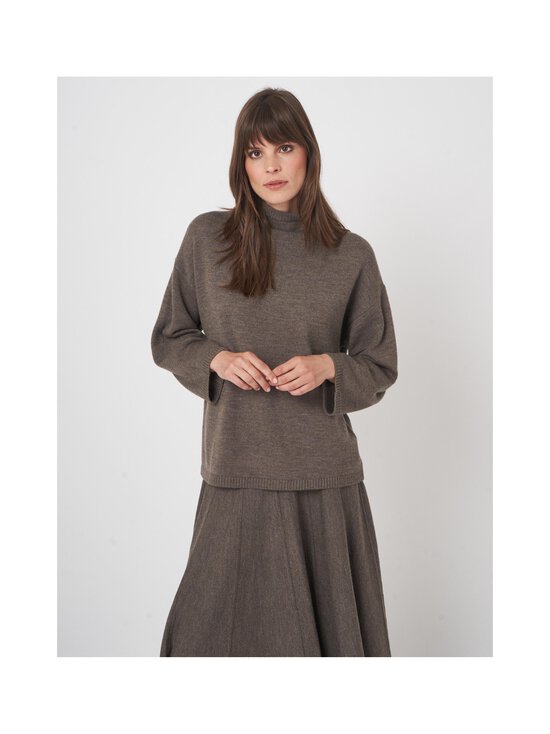 Repeat - Loose fit -pooloneule - CACAO (1724) - photo 2 Repeat - Loose fit -pooloneule - CACAO (1724) | Stockmann - photo 2