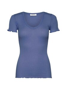 Rosemunde - RWBelize V-Neck - silkki-puuvillapaita - 054 DUTCH BLUE | Stockmann