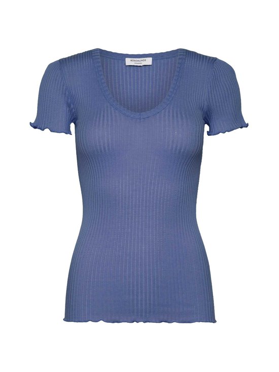 Rosemunde - RWBelize V-Neck - silkki-puuvillapaita - 054 DUTCH BLUE | Stockmann - photo 1