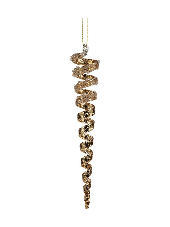 Glitterispiraali eglītes rotājums 18 cm