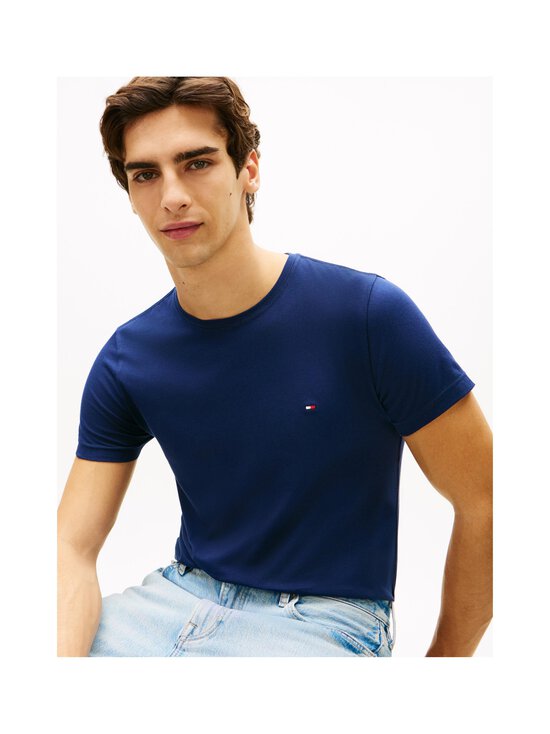 Tommy Hilfiger - Stretch Slim Fit t-paita - DCC CARBON NAVY | Stockmann - photo 4