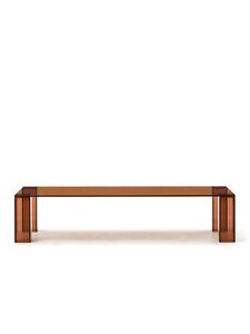 Kave Home - Adularia-sohvapöytä ruskea lasi 140 x 60 cm - BROWN | Stockmann