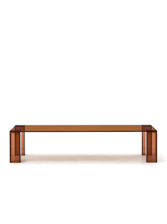 Kave Home - Adularia-sohvapöytä ruskea lasi 140 x 60 cm - BROWN | Stockmann - photo 1
