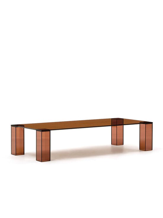 Kave Home - Adularia-sohvapöytä ruskea lasi 140 x 60 cm - BROWN | Stockmann - photo 2
