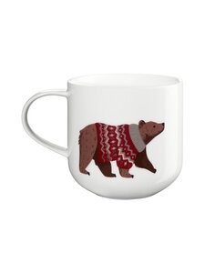 Asa - Brown Bear krūze - WHITE WITH PRINT | Stockmann