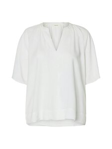Selected - Pluus SlfViva 2/4 V-Neck - SNOW WHITE | Stockmann