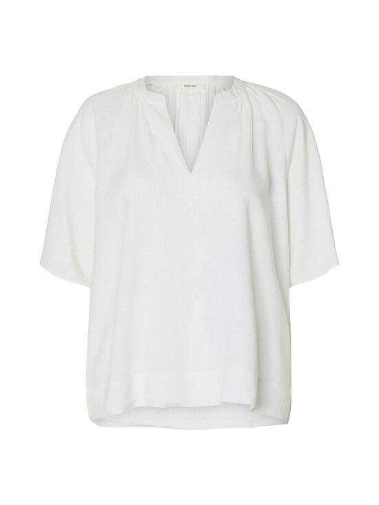 Selected - Pluus SlfViva 2/4 V-Neck - SNOW WHITE | Stockmann - photo 1