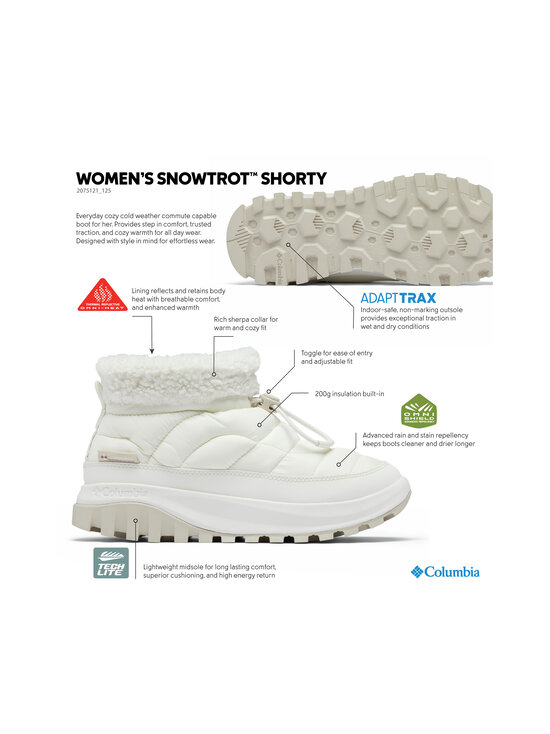 Columbia - Talvesaapad Snowtrot Shorty - 125 SEA SALT, FIG | Stockmann - photo 10