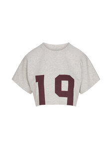 SKIMS - Worn in Jersey Cut Off Super Crop t-paita - CURRANT 19 PRINT | Stockmann