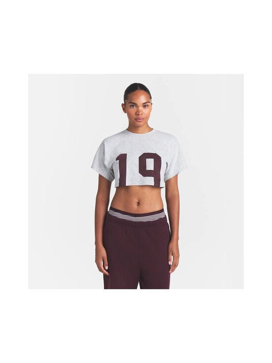 SKIMS - Worn in Jersey Cut Off Super Crop t-paita - CURRANT 19 PRINT | Stockmann - photo 2