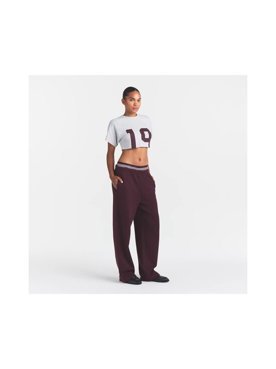 SKIMS - Worn in Jersey Cut Off Super Crop t-paita - CURRANT 19 PRINT | Stockmann - photo 3