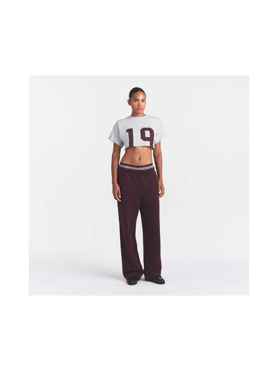SKIMS - Worn in Jersey Cut Off Super Crop t-paita - CURRANT 19 PRINT | Stockmann - photo 4