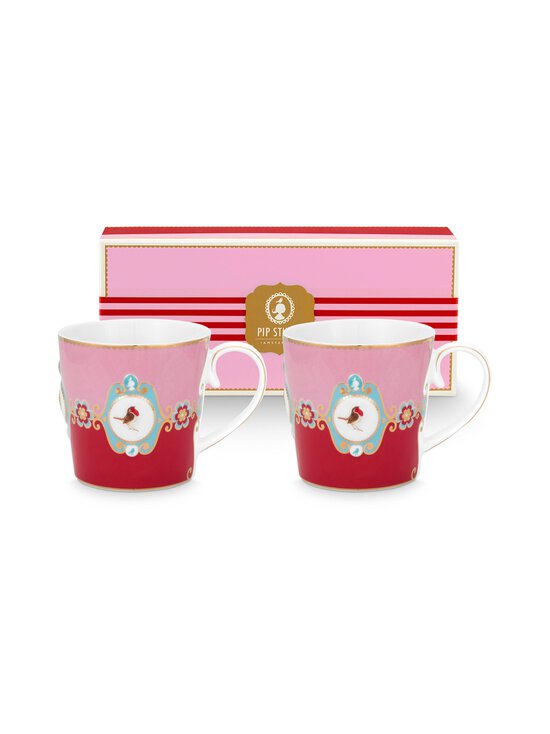PIP Studio - Love Birds Medallion -muki 2 kpl - RED | Stockmann - photo 1