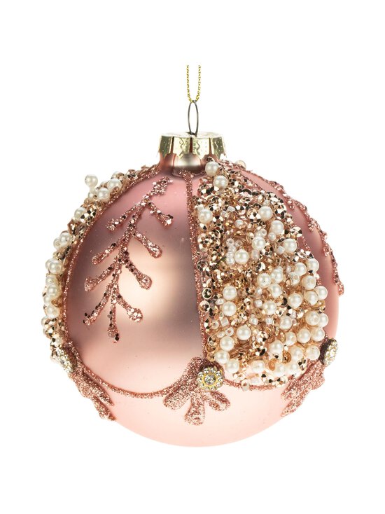 Weiste - Helmi- ja strassipallo -joulukuusenkoriste - SATIN PINK | Stockmann - photo 1