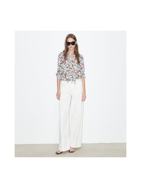 Tory Burch - Printed Bow -viskoosipaita - 407 BLUE FLORAL | Stockmann - photo 2