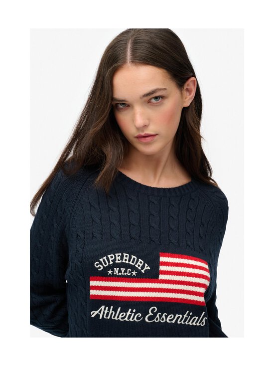 Superdry - Slouchy Cable Flag -neule - ZRN RICHEST NAVY - photo 5 Superdry - Slouchy Cable Flag -neule - ZRN RICHEST NAVY | Stockmann - photo 5