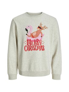 Jack & Jones - JJChristmas-collegepaita - WHITE MELANGE Jack & Jones - JJChristmas-collegepaita - WHITE MELANGE | Stockmann