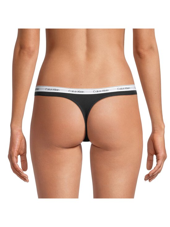 Calvin Klein Underwear - Thong-alushousut 3-pack - 31U BLACK/GREY HEATHER/TURF | Stockmann - photo 3