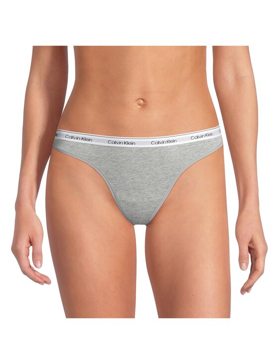 Calvin Klein Underwear - Thong-alushousut 3-pack - 31U BLACK/GREY HEATHER/TURF | Stockmann - photo 4