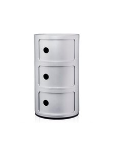 Kartell - Componibili 3-osainen hopea - SILVER | Stockmann
