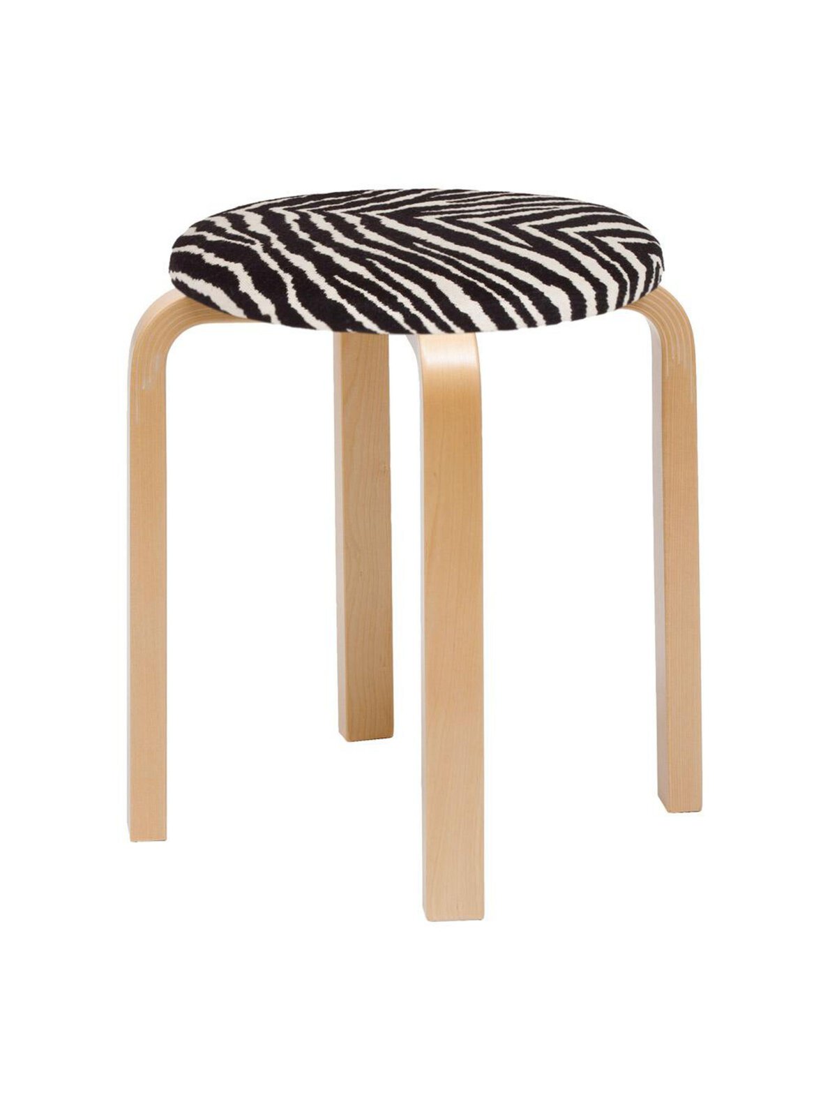 Jakkara e60 koottu koivu/zebra-kangasverhoilu