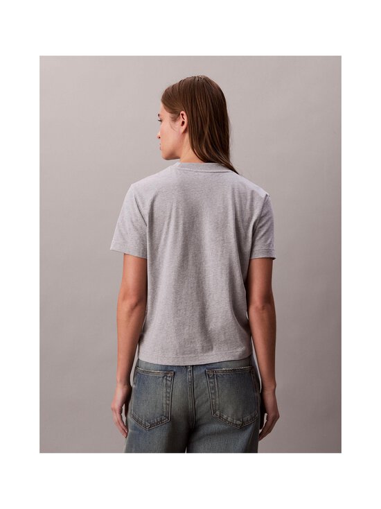 Calvin Klein Jeans - Fitted Script t-paita - P77 HISTORY GREY HEATHER | Stockmann - photo 3