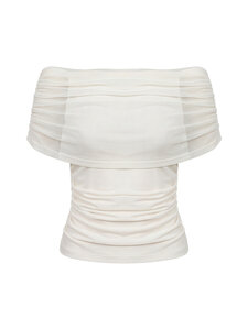 Object - ObjDina Regular Cape -toppi - CLOUD DANCER | Stockmann