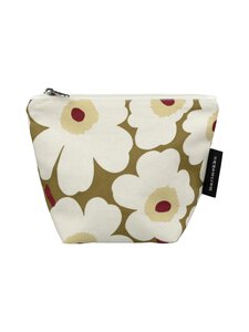Marimekko - Mini Unikko Kait -kosmetiikkalaukku - 618 GREEN UMBER, CREAM | Stockmann