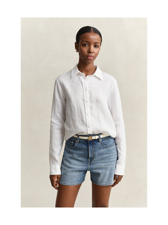GANT - Regular lina blūze - 110 WHITE | Stockmann - photo 2