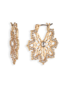 Marchesa - Filigree In Bloom Hoop -korvakorut - PE 21MM FILAGREE HOOP - GLD/CRY | Stockmann