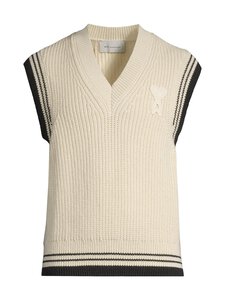 Ami - Sleeveless Sweater -neuleliivi - BLANC CREME | Stockmann