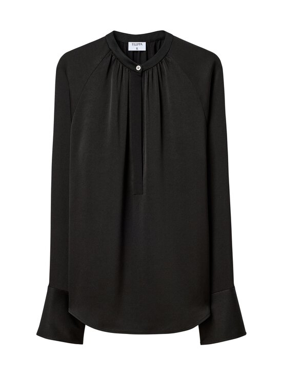 Filippa K - Gathered Raglan -pusero - 1433 BLACK | Stockmann - photo 1