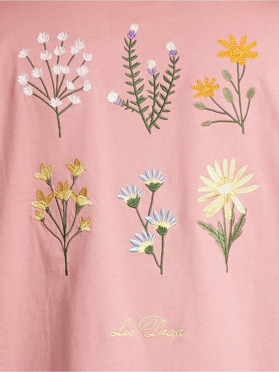 Les Deux - Wild Flower t-paita - 616 ASH ROSE PINK | Stockmann - photo 4