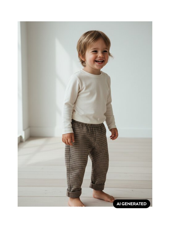 Lindex - Checked bikses - 9842 BROWN | Stockmann - photo 3