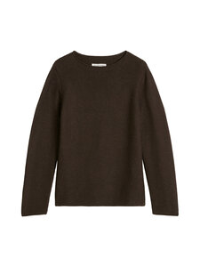 Marc O'Polo - Textured Knit -neulepusero - 1511 STONE BROWN MELANGE | Stockmann