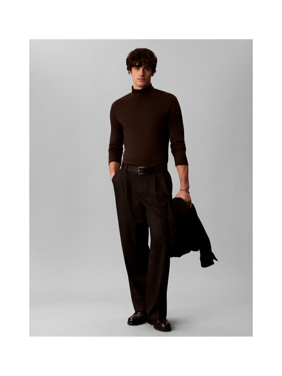 Calvin Klein Menswear - Lightweight Supima Rollneck polo krekls - BKC BLACK COFFEE | Stockmann - photo 2