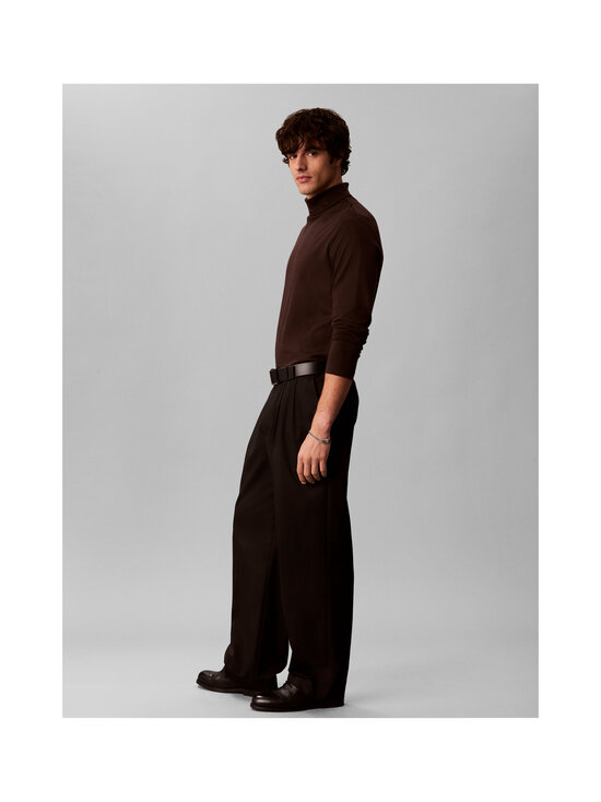 Calvin Klein Menswear - Lightweight Supima Rollneck polo krekls - BKC BLACK COFFEE | Stockmann - photo 3