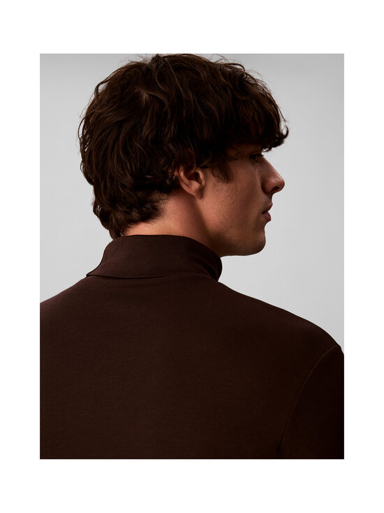 Calvin Klein Menswear - Lightweight Supima Rollneck polo krekls - BKC BLACK COFFEE | Stockmann - photo 7