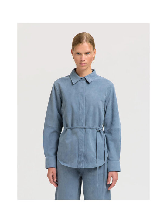 Selected - SlfFia Suede -mokkanahkapaita - BLUE MIRAGE | Stockmann - photo 3