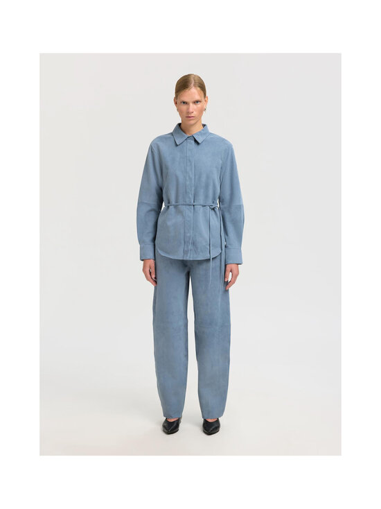 Selected - SlfFia Suede -mokkanahkapaita - BLUE MIRAGE | Stockmann - photo 4