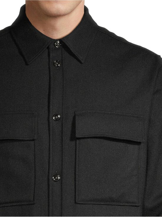 J.Lindeberg - Pealissärk Flat Wool Overshirt - 9999 BLACK | Stockmann - photo 4