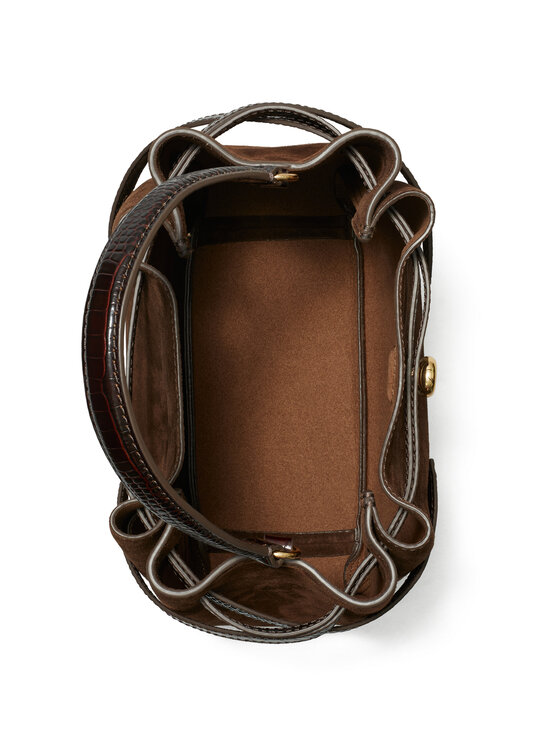 Tory Burch - Kott  Romy Suede Bucket - 200 DARK COCOA | Stockmann - photo 3