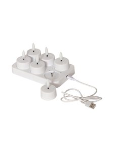 Star Trading - Flamme Charge LED -tuikkukynttilät 6 kpl - WHITE Star Trading - Flamme Charge LED -tuikkukynttilät 6 kpl - WHITE | Stockmann