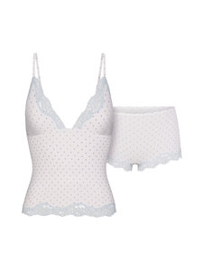 SKIMS - Fits Everybody Lace -alustoppi ja boy-shortsit - SLATE PIN DOT PRINT | Stockmann