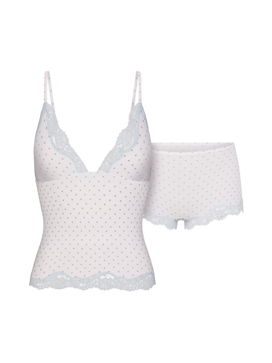 SKIMS - Fits Everybody Lace -alustoppi ja boy-shortsit - SLATE PIN DOT PRINT | Stockmann - photo 1